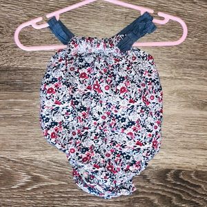 Baby backless onesie